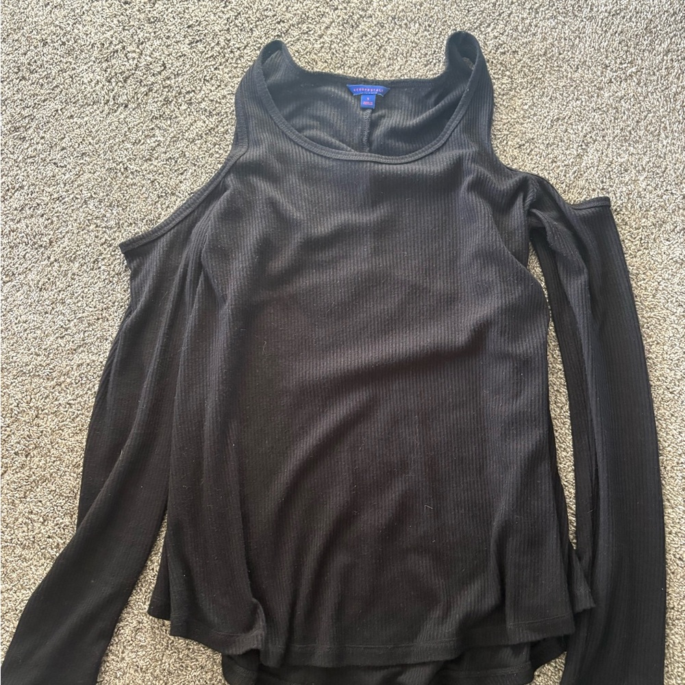 Aeropostale Black Off The Shoulder Top